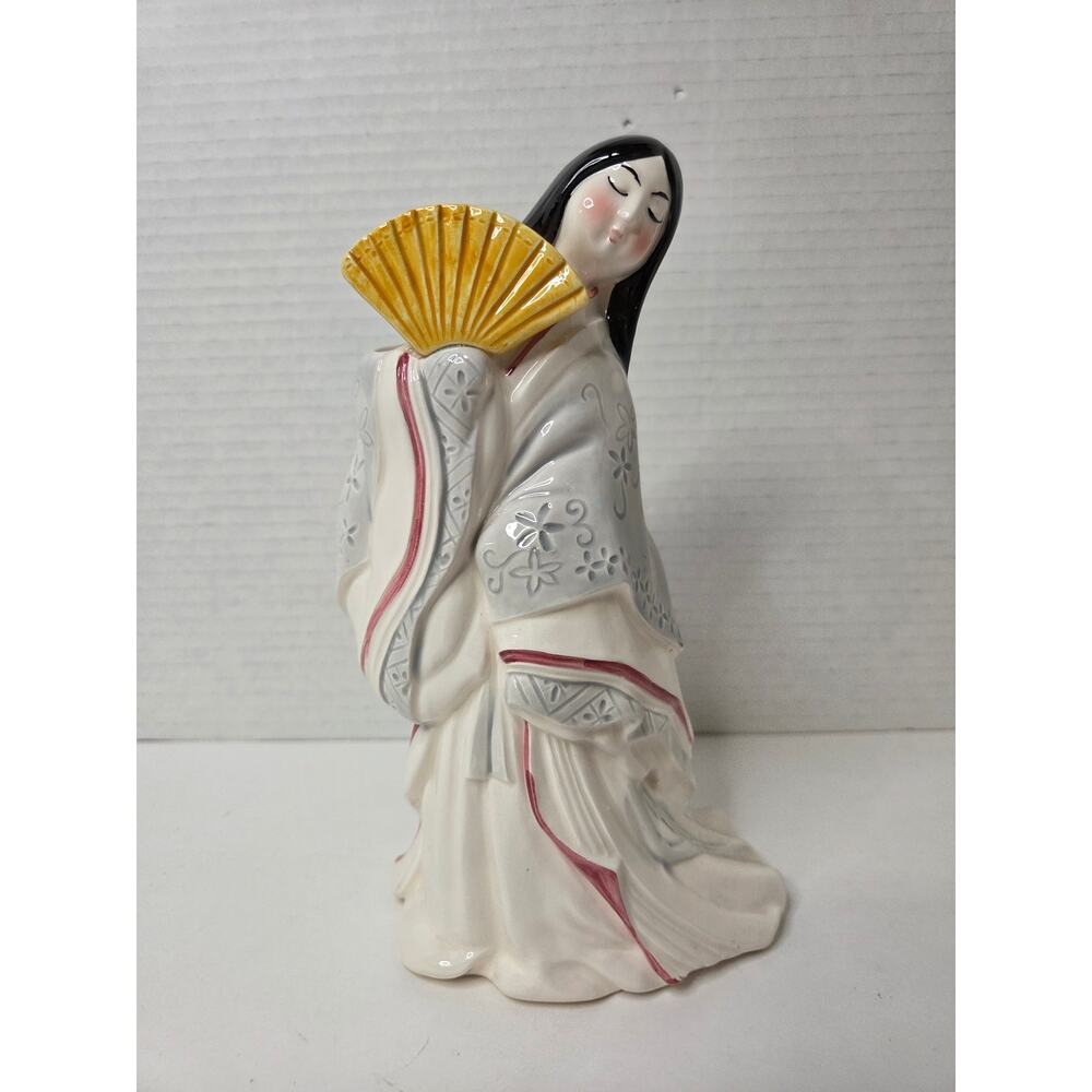 Vintage Sigma the Tastesetter "Kabuki" Japanese Geisha Figurine Bud‎ Vase
